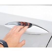 ABS 크롬 도어 핸들 컵 그릇 커버 몰딩렉서 스 RX RX300H RX350 RX450H 2016-, 기본