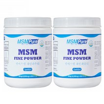 옵티엠에스엠 식용유황 가루 MSMPURE POWDER 무릎관절영양제 먹는 식이유황 FDA GRAS 454g 2통
