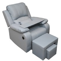 1인용 전동소파 체어 쇼파 안락 심플한 북유럽 편안한 리클라이너 전동 자동 네일아트의자, 마사지기능이있는수동착석및리클라이닝싱글소파, 다크 그레이 내마모성 가죽