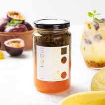 [당일발송] 담아요 수제 백향과청650g 패션후르츠청 에이드 패션후르츠차 비타민차 유기농원당 수제청, 1개, 백향과청(패션후르츠청) 650g