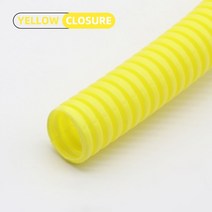 절연 튜브 PP 주름관 플라스틱 와이어 스레딩 보호 10m, 24.Yellow Closure - AD 34.5 x