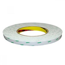 socean 광고물부착 반투명 백색 종이양면테이프 12mm x 50M 종이몰딩테이프 반투명백색테이프 얇은양면테이프 양면