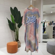 에잇컨셉 루즈핏 물나염 레인보우원피스(C23D7FO035)