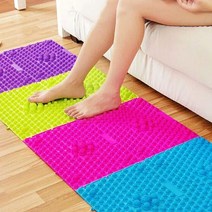 지압발판 건강관리 지압매트 발바닥 마사지 발지압판, 지압발판 옐로우