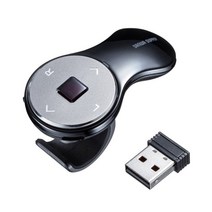 산와 무선 링 포인터 미니충전식 USB typeC 에어마우스 2.4G 리모컨 펜 ppt, 공식 표준 분배, 일반 USB 포트 블랙