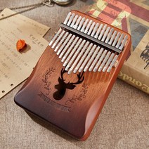 칼림바 취미 독학 연주 Cega Kalimba 17 주요 마호가니 엄지 피아노 Llaves Mbira 악기 아프리카 손가락, [05] deer brown
