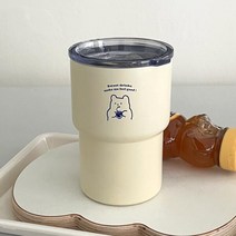 아트박스/더나인몰 gummy sweet drink 플랫 스텐텀블러 [보온/보냉]