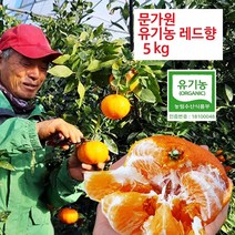 문가원 제주 유기농 감귤 노지감귤 비가림 레드향 황금향 5kg 10kg 달고 진한 혼합과, 문가원 제주 유기농 레드향(감평) 감귤 5kg