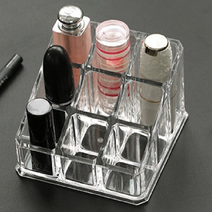 보관케이스 립스틱 매니큐어 펜슬 정리함 화장대정리 아크릴케이스 9칸