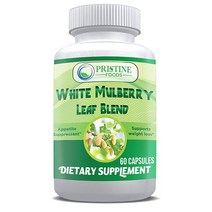 Pristine Foods 화이트 멀버리잎 가르시니아 1000mg 그린커피빈 팻버닝 60정