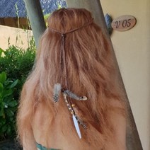 인디언 깃털 얇은 머리띠 파티 용품 헤어 밴드 장식