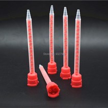 드라이픽스 아크릴본드 에폭시본드 에폭시 퍼티 엑폭시 레진 타일에폭시 5pcs 디스펜서 믹서 혼합 노즐 애플리케이터 ab 에폭시 접착제 혼합 노즐 접착제 10:1 혼합 27, 한개옵션0