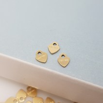 14k 골드필드 하트 3.5mm 퀄리티택 목걸이 팔찌 DIY 부자재 재료, 1개