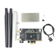 PCIE 와이파이 카드 어댑터 블루투스 듀얼 밴드 무선 네트워크 Repetidor Adaptador PC 데스크탑 안테나 M., 02 M2 to PCIE