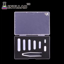 수평계 Intllab 혼합 크기 교반 막대 ptfe 자기 교반기 믹서 교반 막대 마그네톤 세트 7pcs, 유형 c 세트
