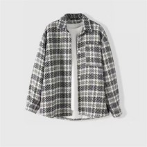 봄체크자켓 봄계절 카라넥 숏 향풍 클래식 제비꼬리 디자인 셔츠 X재킷 남성코트 인싸템 4998416913