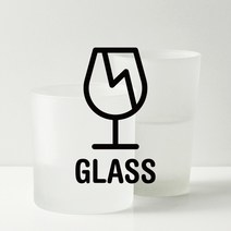 루리앤메리 분리수거 픽토그램 스티커 04 유리류 재활용스티커, G 회색+영문