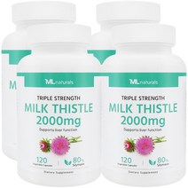 My Life 마이라이프 내추럴스 밀크시슬 2000mg, 120정, 4병