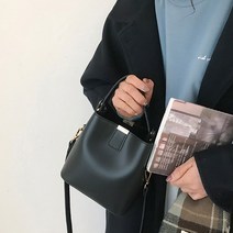 연이랜드 어텀 레더 버킷백 크로스백
