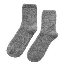 남여공용 무지 보카시 극세사 롱 수면 양말 산모 산후조리 무압박 온열 수족냉증 양말