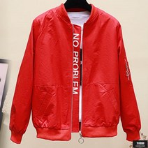 가바바 여성 자켓 앞뒤 레터링 포인트 캐주얼 캐주얼 집업 자켓 G56506