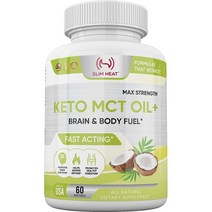 Slim Heat Keto MCT오일 C8 C10 2000mg 소프트젤 60정