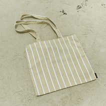 [천삼백케이] [140스푼] 에코백 - Stripe Beige EcoBag