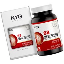NYG X NUILY 관절연골건강 캐나다산 팔팔파워조인트 MSM2 000mg 식이유황 상어연골 글루코사민 함유 120캡슐, 88파워조인트120캡슐 1박스