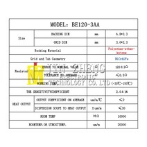 히든센서 1개/몫 고온 저항 스트레인 게이지 BE120-3AA 고정밀/압력/로드셀 벨트/에나멜 와이어, 한개옵션0