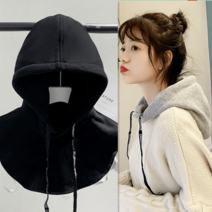 맨투맨 페이크 후드 후드티셔츠 모자 이너 레이어드 연출