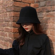 에스라이프 니트 울 여성 겨울 버킷햇 벙거지 모자