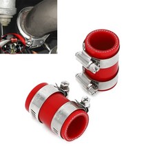 atv부품 4륜바이크부품 yamaha banshee 350 용 고온 실리콘 배기관 yfz350 1987 1988-2005 2006 씰 클램프 배기 커플 링 yfz 350 se, 1 쌍