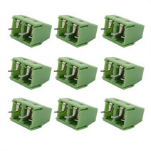 어댑터 커넥터 10개 KF127 2 핀 3 PCB 나사 터미널 블록 스트레이트 300V 10A KF127-5.0-2P P 녹색, 01 2P