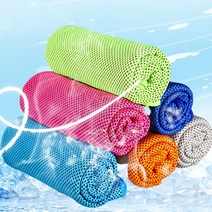 냉감 운동 쿨 타올 타월, 레드