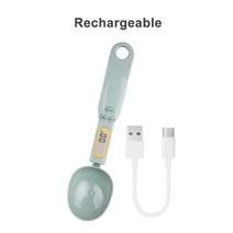 주방계량저울 측량저울 디지털저울 Lcd 디스플레이가 있는 디지털 측정 스푼 500g 그램 저울 미니 전자 식, 한개옵션2, 07 Light Green Recharge, 한개옵션1