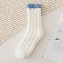 포근하고 부드러워 편안한 잠자리 수면 양말 카키