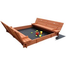 모래 놀이터 가드 울타리 덮개 샌드박스 원목 놀이장, A옵션 이미지 참조