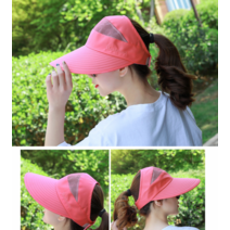 여성 골프 모자 서핑 해변 여름 넓은 챙 큰 창 썬캡 라운딩 여자 핑크, 꽃무늬 블루