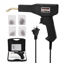 핸디 플라스틱 용접기 차고 공구 핫 스테이플러 기계 스테이플 PVC 수리 자동차 범퍼, US Plug Black