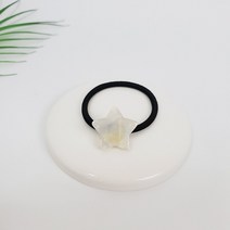 프랑스핀 호피 큐티 별 포니테일 머리끈 헤어끈