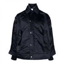 Sacai 게더 디테일 나일론 봄버 자켓