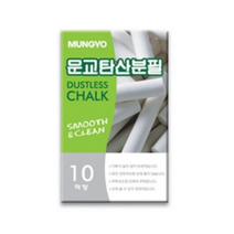 문교 탄산 분필 10p, 백색, 80개