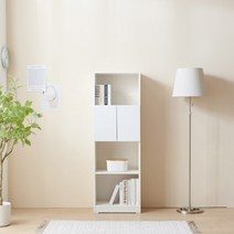 주식회사히트 [히트가구] C3522 4단 도어형 책장 1500 4colors (착불), 다크브라운