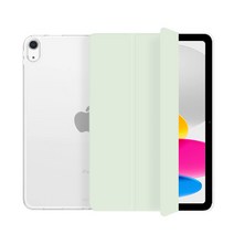 제이로드 아이패드 호환 클리어 슬림 케이스, 라이트그린