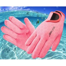잠수장갑 드라이슈트 프리 다이빙 서핑 겨울 스노쿨링신제품 남성 여성용 블루 다이빙 장갑 1 쌍 블랙 레, 02 Pink 1 pair_02 M