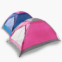 텐트 2인용 돔텐트 캠핑 아웃도어 차박용 미니텐트 피크닉 여행 소풍, 핑크
