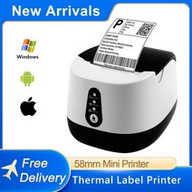 레이저각인 라벨프린터 IENRONPRITER 58mm 열전사 프린터 지원 USB 또는 블루투스 영수증 미니 POS 기계 가, 02 Bluetooth_03 AU 플러그