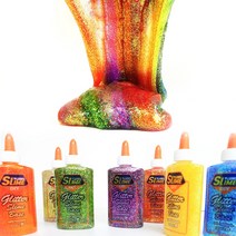 쁠루모 글리터 슬라임 베이스 블루, 5개