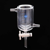 이중 레이어 비커 100ml PTFE 피스톤 재킷 광촉매 반응기, 한개옵션0