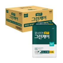 모나리자 액티브 그린케어 매직벨트 성인기저귀 특대형, 10개입, 8개